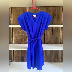 Blue short sleeve dress